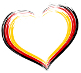 Heart in German colours